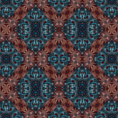 Kusursuz simetrik desen. Kusursuz bir doku. Soyut arkaplan