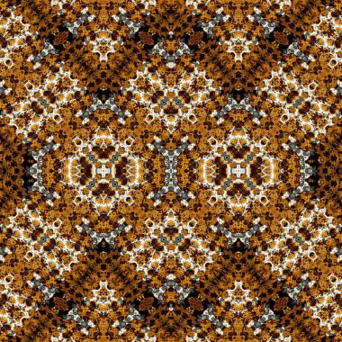 Kusursuz simetrik desen. Kusursuz bir doku. Soyut arkaplan