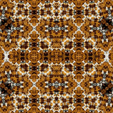 Kusursuz simetrik desen. Kusursuz bir doku. Soyut arkaplan