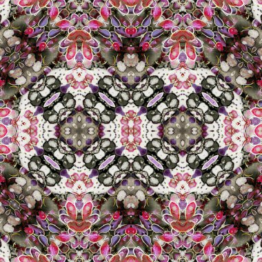 Kusursuz simetrik desen. Kusursuz bir doku. Soyut arkaplan