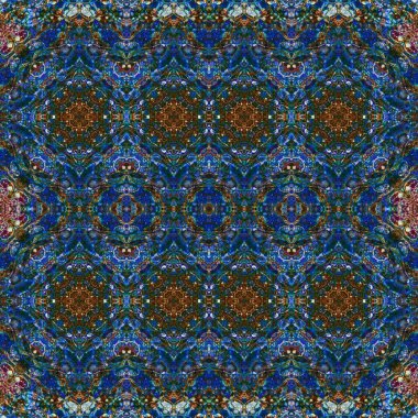 Kusursuz simetrik desen. Kusursuz bir doku. Soyut arkaplan