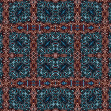 Kusursuz simetrik desen. Kusursuz bir doku. Soyut arkaplan