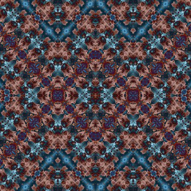 Kusursuz simetrik desen. Kusursuz bir doku. Soyut arkaplan