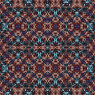 Kusursuz simetrik desen. Kusursuz bir doku. Soyut arkaplan