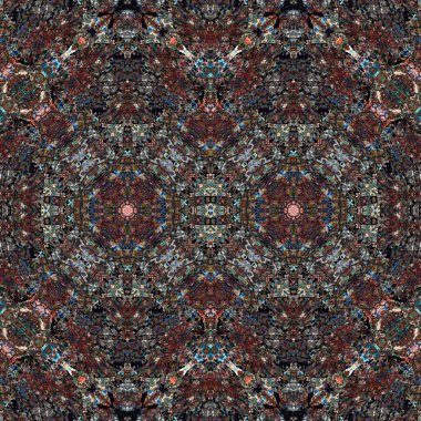 Kusursuz simetrik desen. Kusursuz bir doku. Soyut arkaplan