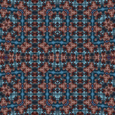 Kusursuz simetrik desen. Kusursuz bir doku. Soyut arkaplan