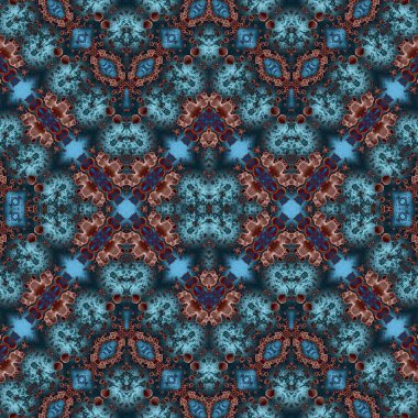 Kusursuz simetrik desen. Kusursuz bir doku. Soyut arkaplan