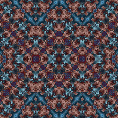 Kusursuz simetrik desen. Kusursuz bir doku. Soyut arkaplan