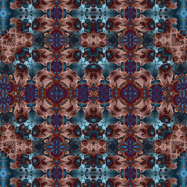 Kusursuz simetrik desen. Kusursuz bir doku. Soyut arkaplan