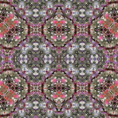 Kusursuz simetrik desen. Kusursuz bir doku. Soyut arkaplan