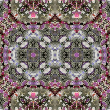 Kusursuz simetrik desen. Kusursuz bir doku. Soyut arkaplan