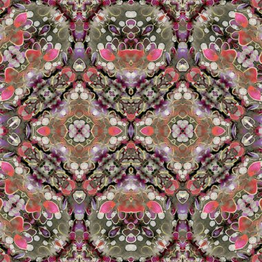 Kusursuz simetrik desen. Kusursuz bir doku. Soyut arkaplan