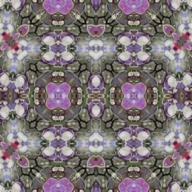 Kusursuz simetrik desen. Kusursuz bir doku. Soyut arkaplan