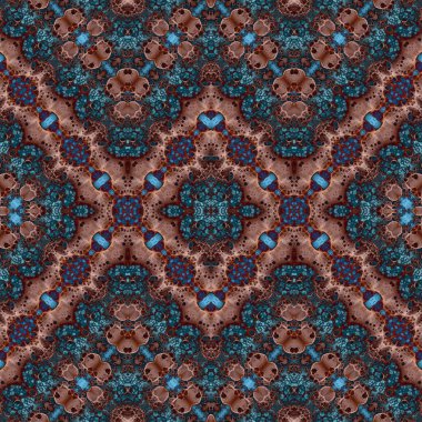 Kusursuz simetrik desen. Kusursuz bir doku. Soyut arkaplan