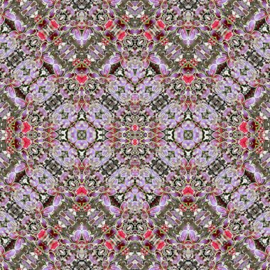 Kusursuz simetrik desen. Kusursuz bir doku. Soyut arkaplan