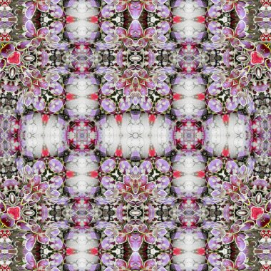 Kusursuz simetrik desen. Kusursuz bir doku. Soyut arkaplan