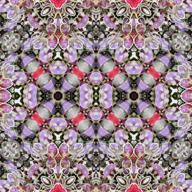 Kusursuz simetrik desen. Kusursuz bir doku. Soyut arkaplan