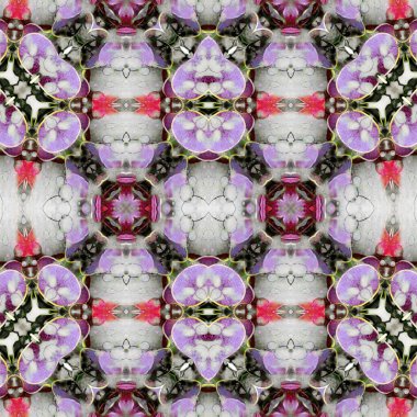 Kusursuz simetrik desen. Kusursuz bir doku. Soyut arkaplan