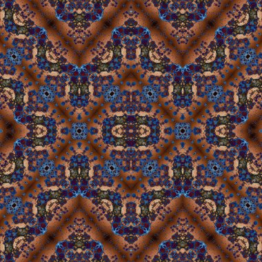 Kusursuz simetrik desen. Kusursuz bir doku. Soyut arkaplan