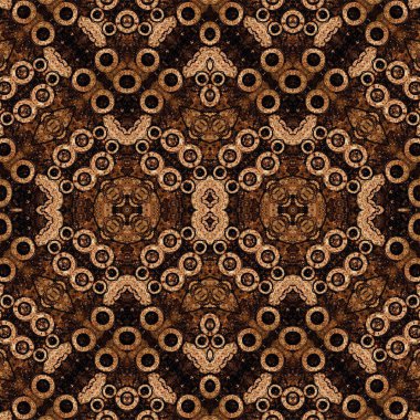 Kusursuz simetrik desen. Kusursuz bir doku. Soyut arkaplan