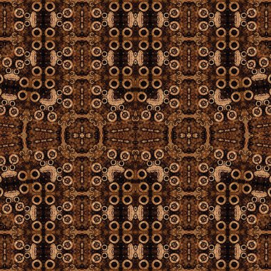 Kusursuz simetrik desen. Kusursuz bir doku. Soyut arkaplan