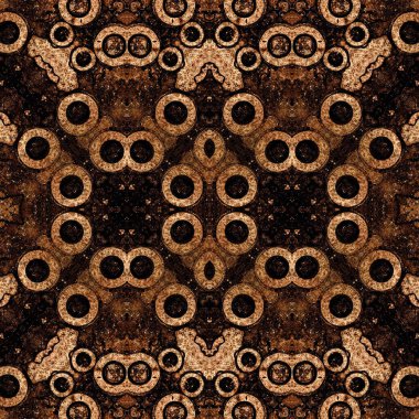 Kusursuz simetrik desen. Kusursuz bir doku. Soyut arkaplan