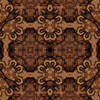 Kusursuz simetrik desen. Kusursuz bir doku. Soyut arkaplan