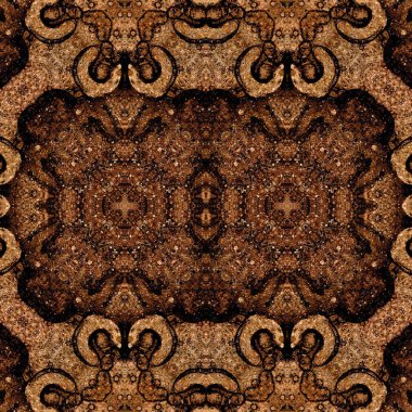 Kusursuz simetrik desen. Kusursuz bir doku. Soyut arkaplan