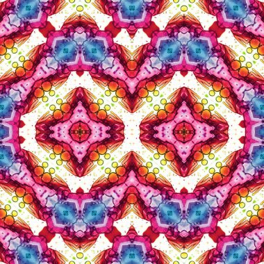 Kusursuz simetrik desen. Kusursuz bir doku. Soyut arkaplan