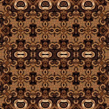 Kusursuz simetrik desen. Kusursuz bir doku. Soyut arkaplan