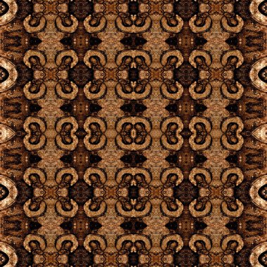 Kusursuz simetrik desen. Kusursuz bir doku. Soyut arkaplan