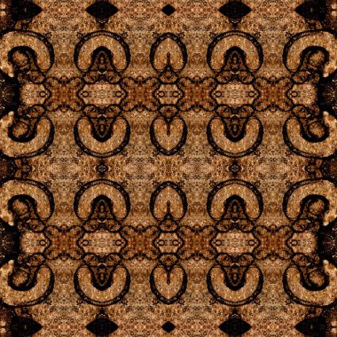 Kusursuz simetrik desen. Kusursuz bir doku. Soyut arkaplan