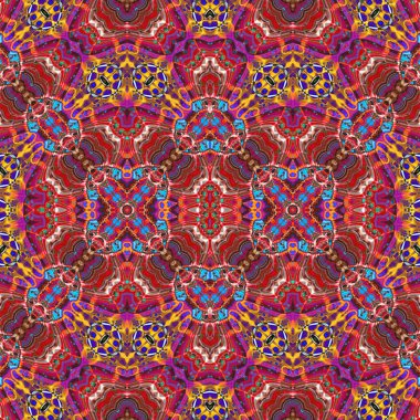 Kusursuz simetrik desen. Kusursuz bir doku. Soyut arkaplan