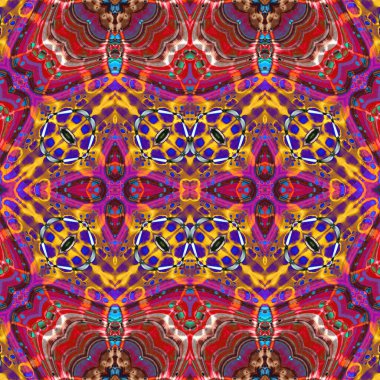 Kusursuz simetrik desen. Kusursuz bir doku. Soyut arkaplan