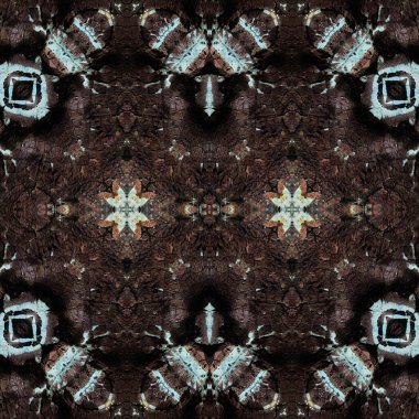 Kusursuz simetrik desen. Kusursuz bir doku. Soyut arkaplan