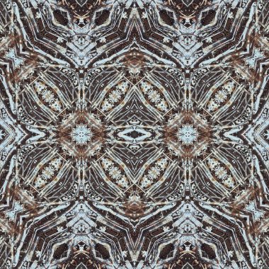 Kusursuz simetrik desen. Kusursuz bir doku. Soyut arkaplan