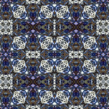 Kusursuz simetrik desen. Kusursuz bir doku. Soyut arkaplan