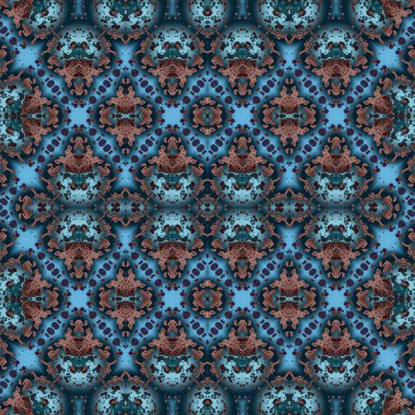 Kusursuz simetrik desen. Kusursuz bir doku. Soyut arkaplan