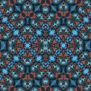 Kusursuz simetrik desen. Kusursuz bir doku. Soyut arkaplan