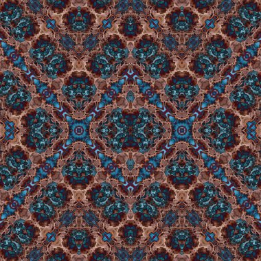 Kusursuz simetrik desen. Kusursuz bir doku. Soyut arkaplan