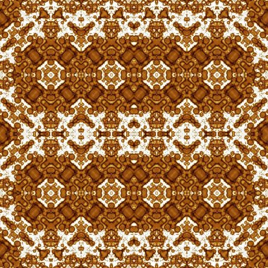 Kusursuz simetrik desen. Kusursuz bir doku. Soyut arkaplan