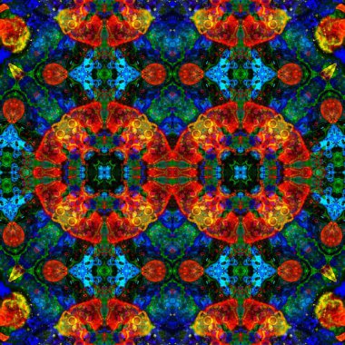 Kusursuz simetrik desen. Kusursuz bir doku. Soyut arkaplan