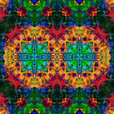 Kusursuz simetrik desen. Kusursuz bir doku. Soyut arkaplan