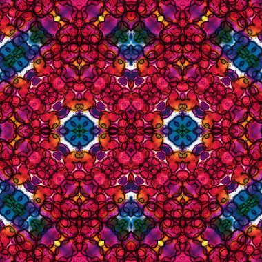 Kusursuz simetrik desen. Kusursuz bir doku. Soyut arkaplan