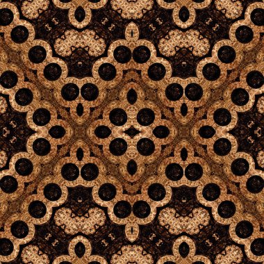 Kusursuz simetrik desen. Kusursuz bir doku. Soyut arkaplan