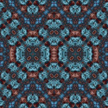 Kusursuz simetrik desen. Kusursuz bir doku. Soyut arkaplan