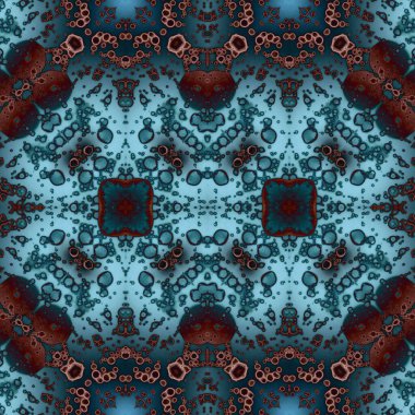 Kusursuz simetrik desen. Kusursuz bir doku. Soyut arkaplan