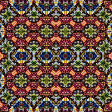 Kusursuz simetrik desen. Kusursuz bir doku. Soyut arkaplan