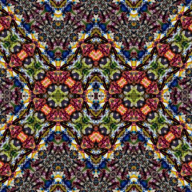 Kusursuz simetrik desen. Kusursuz bir doku. Soyut arkaplan