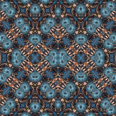 Kusursuz simetrik desen. Kusursuz bir doku. Soyut arkaplan